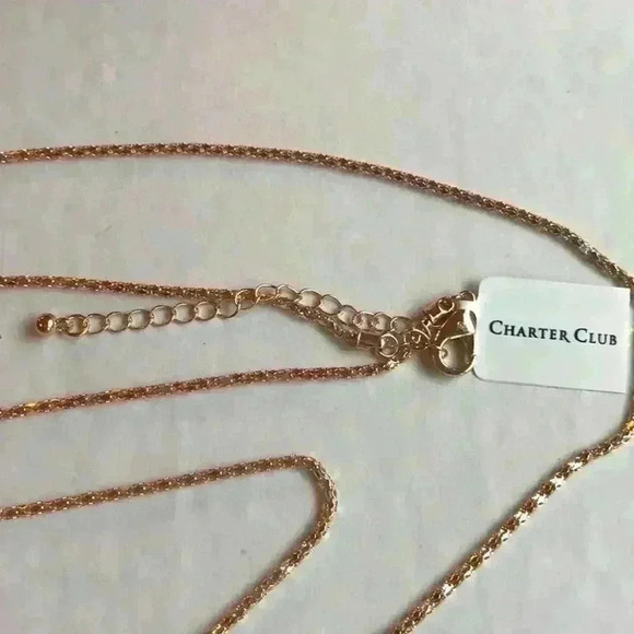 Charter Club new Gold Leaf Necklace - Picture 6 of 8